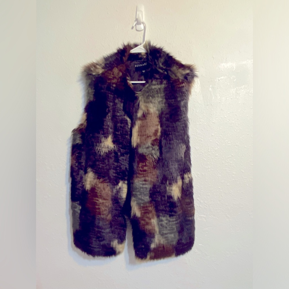 Camouflage plus size fur vest condition 10/10